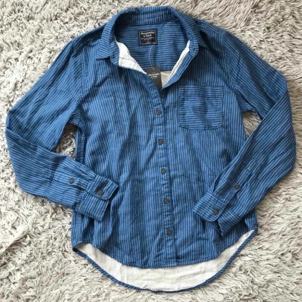 Abercrombie & Fitch Striped Button Down Shirt